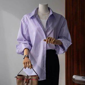 (안나앤모드) A. 멜팅 백버튼 바이오 셔츠[셔츠C1216Q02]