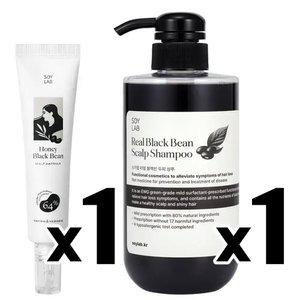앰플1 + 샴푸1 [소이랩] 리얼블랙빈 탈모완화 두피앰플1 + 두피샴푸1
