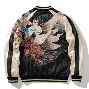 가을 겨울 아우터 일본 자수 벨벳 스카잔 점퍼 항공점퍼 스카쟌 자켓 티류으스