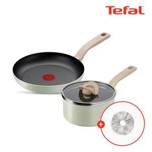 테팔 인덕션 세이지 쿡 2종(후라이팬24+편수18)