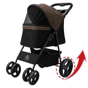 뽀또펫 프리미엄 반려견 유모차 개모차 펫모차 일체형 접이식 분리형 애견유모차