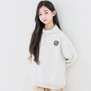 [아이라인키즈] 기모) 포런 자수 하프집업