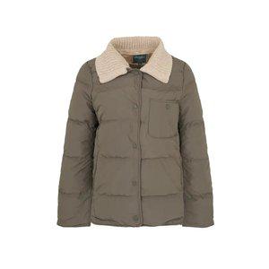 [20%쿠폰+7%페이][크로커다일 레이디]니트 카라 탈부착 덕다운 패딩 점퍼_CLDWDW101