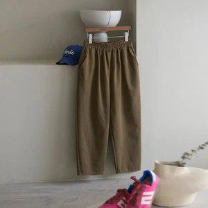 (안나앤플러스) 플리 밴딩 배기핏 팬츠[팬츠DYC16] 빅사이즈