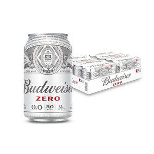 버드와이저제로(0.0) 330ml 24캔 논알콜 맥주맛 음료