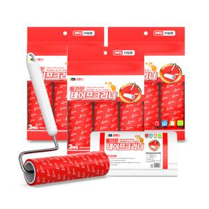 [리벤스] 빨간맛 테이프크리너 펫용 돌돌이 12종 세트(본체+거치대+리필10입)