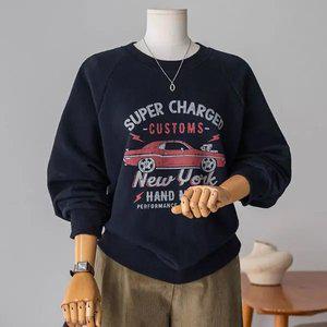 (안나앤플러스) A. 뉴욕 빈티지 나그랑 맨투맨[티셔츠D00910N03] 빅사이즈