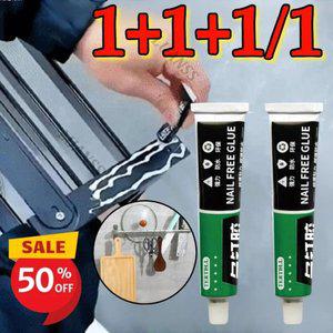 [BEST 상품] 강력힌 워터프루프 네일 프리 접착제 젤타입 강력 화이트60ml S18