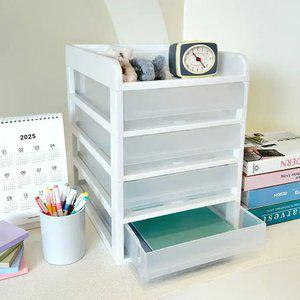 아이 학습지 정리! 데스크오거나이저 A4 미니서랍장 서류정리함 책상정리함 3단 4단