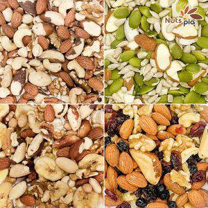 [넛츠피아] 믹스넛 견과류 800g 1kg 씨드믹스 간식 술안주 씨앗호떡