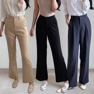 [S~4XL] 신상 여성 슬랙스 정장 바지 하이웨스트 스판 와이드 부츠컷 슬림핏 일자 빅사