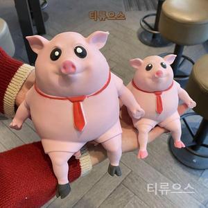 스트레스해소 스퀴시 인형 돼지 말랑이 주물럭 만득이 티류으스