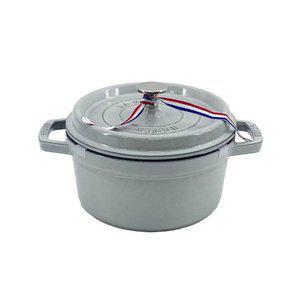 스타우브 B품 원형 꼬꼬떼 화이트트러플 20cm 인덕션 무쇠 주물냄비