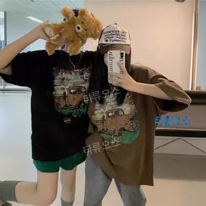 오버핏 반팔티 데일리룩 이영자룩 반팔티셔츠 프린팅 티류으스