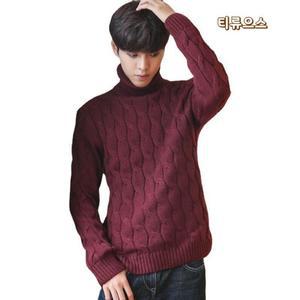 폴라 남성 봄 가을 겨울 꽈배기 니트 스웨터 티류으스