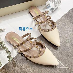 락스터드뮬 블로퍼 스틸레토 뮬 발랜티노뮬 스트랩뮬 샌들 여성 티류으스