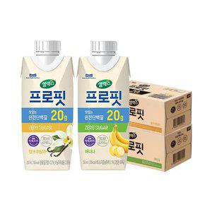 셀렉스 프로핏 밀크 바닐라 250ml, 18개 + 드링크 바나나 250ml, 18개
