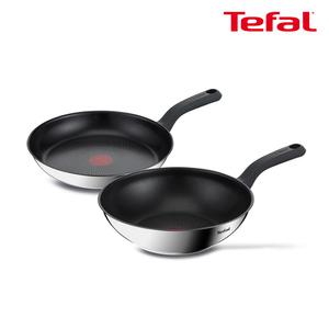 테팔 인덕션 에센스쿡 2종(후라이팬28+웍28)