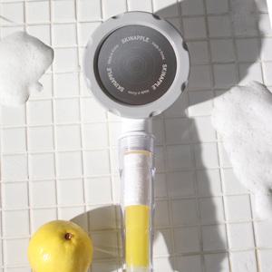 국내산 스킨애플 정품 염소제거 수압조절 녹물제거 비타민 복합 샤워필터 헤드(내장필