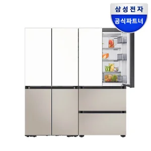 삼성전자 삼성 비스포크 키친핏 냉장고 김치 4도어 세트 RM70F63R2ZG+RK70F42M2ZG 메탈