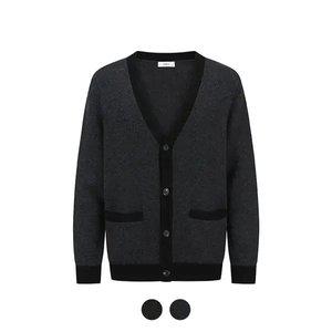 [앤드지] 울혼방 배색 가디건_BZD4EC1002