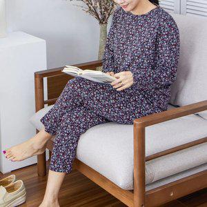 잔꽃 홈웨어 SET / 24SS10-3 / 4060 마담의류 / 엄마옷 / 할머니옷 / 빅사이즈 / 실버