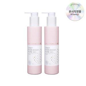 [15%쿠폰][질경이] 순한 여성청결제 데일리 에코아워시 퓨어젤 200ml 2개