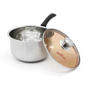 퀸센스 스테인리스 IH 인덕션 겸용 멀티 쿠커 라면냄비 손잡이 편수 냄비 20CM