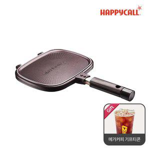 [30%혜택+메가커피 기프티콘 증정] 해피콜 플라즈마 티타늄 스낵팬(누룽지팬) 24.5cm