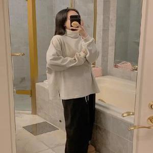 MADE 힙커버 피치기모 트임 오버핏 목폴라 (3color)