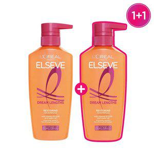 [수량한정]로레알파리 드림랭스 샴푸 400ml 1개+1개