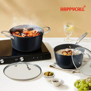 해피콜 풀인덕션 세이브 냄비 2종(4P)세트(20편수+24곰솥+뚜껑20+뚜껑24)