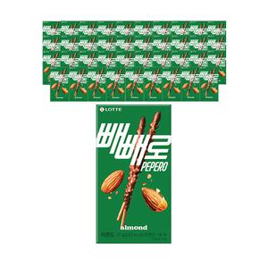 롯데웰푸드 빼빼로 아몬드, 37g, 40개