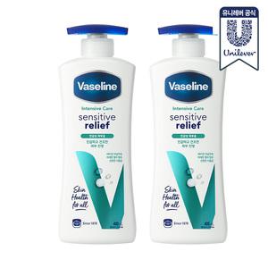 NEW 바세린 바디로션 센서티브 릴리프 400ml 2개