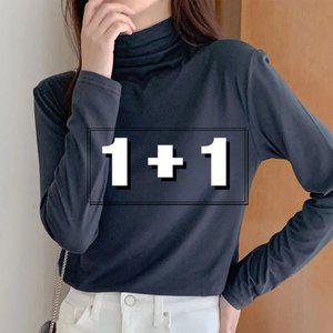 [2장세트] 여성 소프트 폴라 티셔츠 12컬러 A23T403