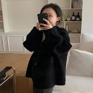 우드 루즈핏 브이넥 니트 코트 가디건 (2color)