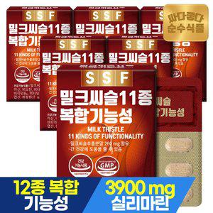 순수식품 밀크씨슬 실리마린 6개월분(180정) 간건강 밀크시슬 11종복합기능성
