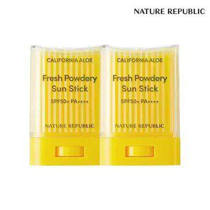 [네이처리퍼블릭/대용량] 캘리포니아 알로에 보송 선스틱 2개