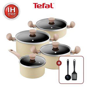 [테팔] 데이지 인덕션 냄비 4종(편18+양20+24+전24) +비앤비뉴 2개