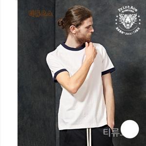 티류으스 짠한형 지창욱 반팔 티셔츠 여름 블랙 화이트 캐주얼 연예인 패션 데일리 반