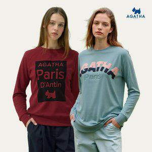 [아가타] 여성 겨울기모 맨투맨티셔츠