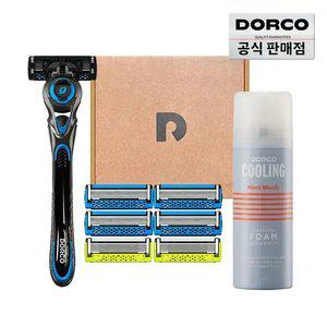 도루코 페이스7 면도기세트(면도기+면도날 총7입+쉐이빙폼 74ml)