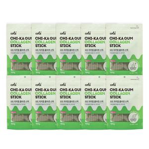 꼬뜨 대용량 강아지 덴탈껌 콜라겐스틱 피부 100g x 10개(100P/총1kg) 강아지 간식 개