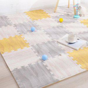 우드패턴 조립 퍼즐 매트 31cmX31cm 16장 세트 놀이방 베란다 층간소음 쿠션