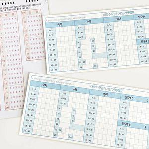 수능 가채점표 스티커 수험생 준비물 모의고사 수험표 부착 대학입시 시험 채점표