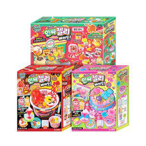 [아이코닉스] 데코데코 인싸젤리 스퀴시 3종 세트 (말캉분식+불닭뽀끔면+달콤 디저트팩