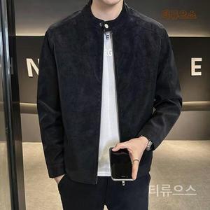 티류으스 남자 스웨이드 자켓 플러스사이즈 워크웨어 트러커 워크