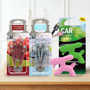 양키캔들 카 벤트스틱 1+1(차량용 방향제 8p) +코가도 럭키독 미니/에어프레셔너