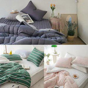 가을 겨울 신상 차렵이불 침대패드 이불패드세트 싱글 퀸 극세사
