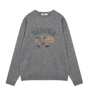 공용) 자수포인트 니트(오버핏)_AM4WSW847-MG